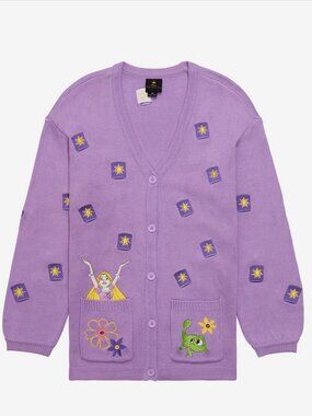 Disney Tangled Rapunzel & Pascal Floating Lanterns Women's Cardigan - BoxLunch